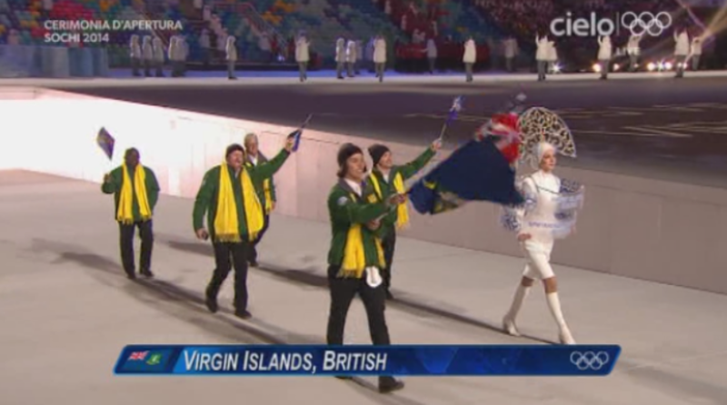 Sochi 2014 sfilano le Isole Vergini